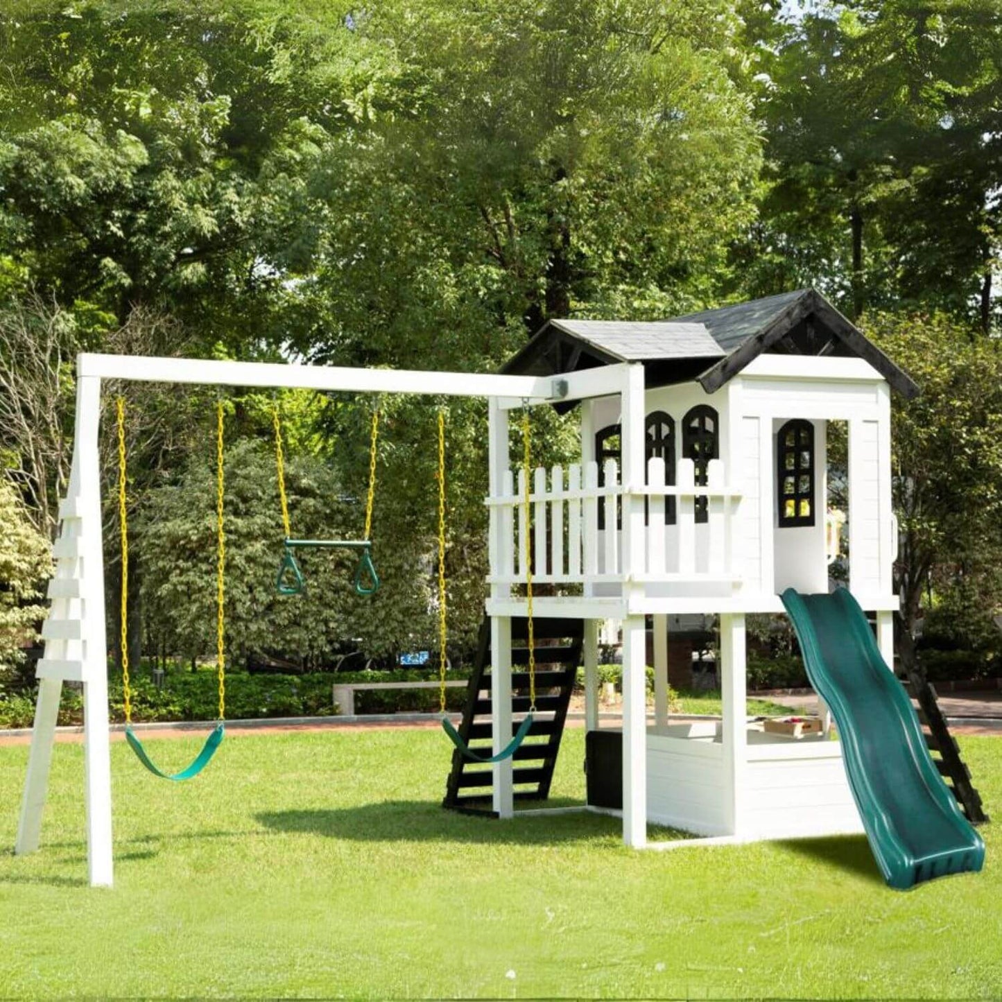 2MamaBees Reign Two Story Playhouse - Lifestyle