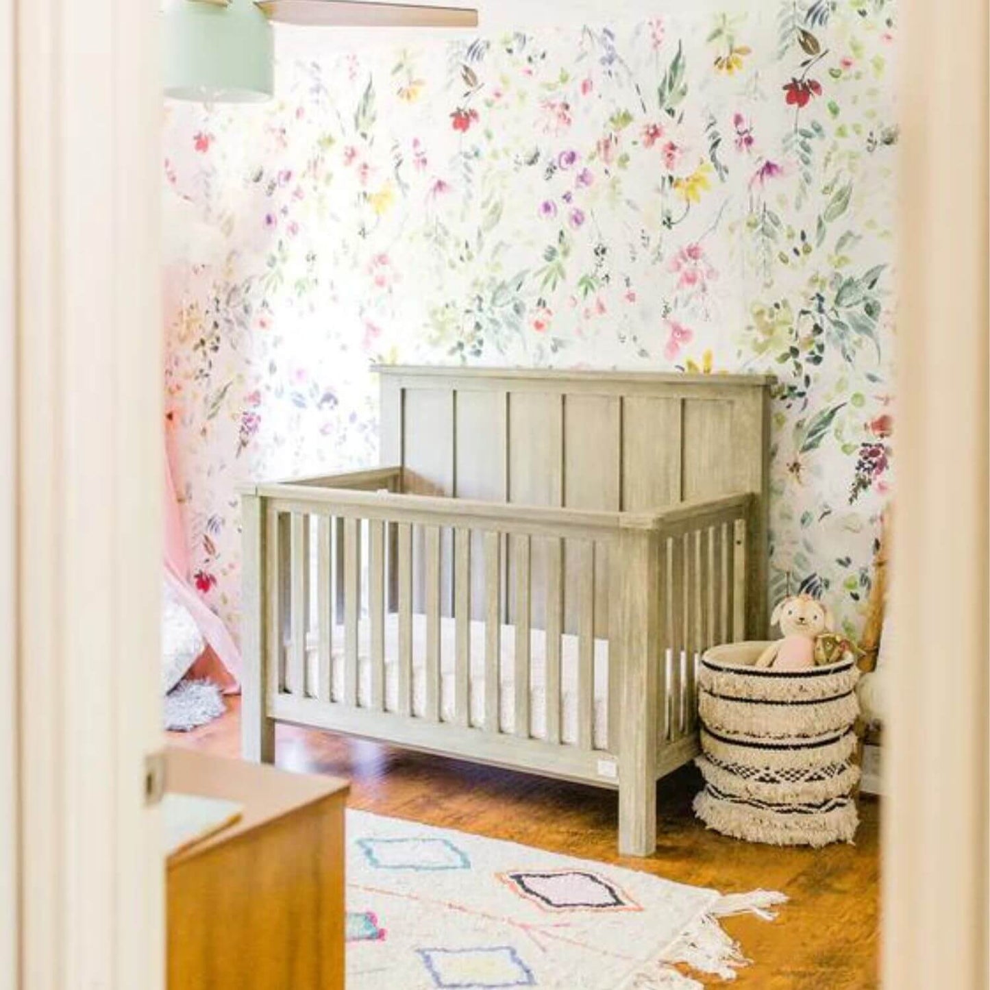 Milk Street Baby Relic Batten 4-in-1 Convertible Crib Fossil - Lifestyle
