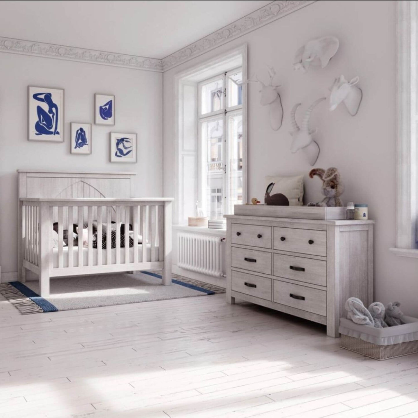 Milk Street Baby Relic Changer Tray Cloud - Lifestyle