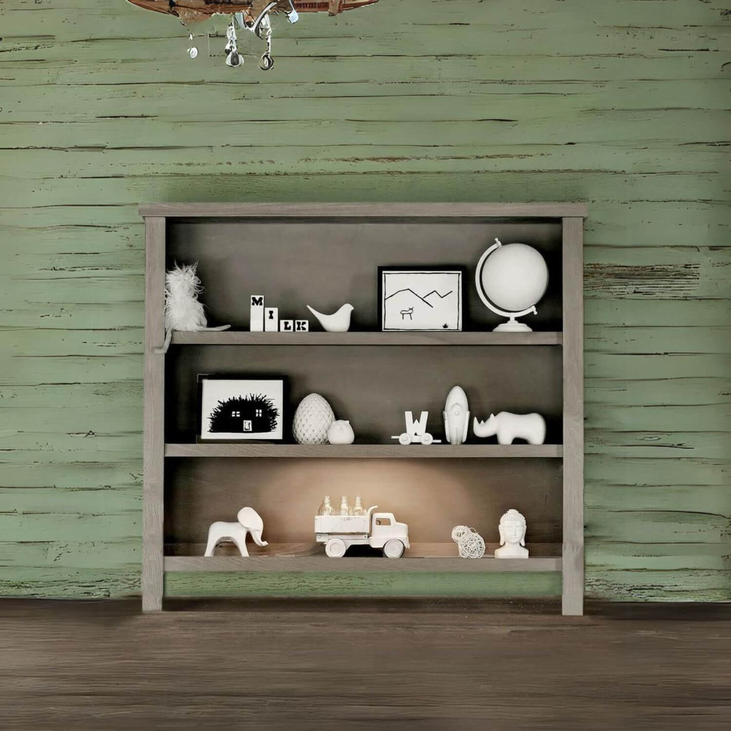 Milk Street Baby Relic Hutch/Bookcase Fossil - Lifestyle