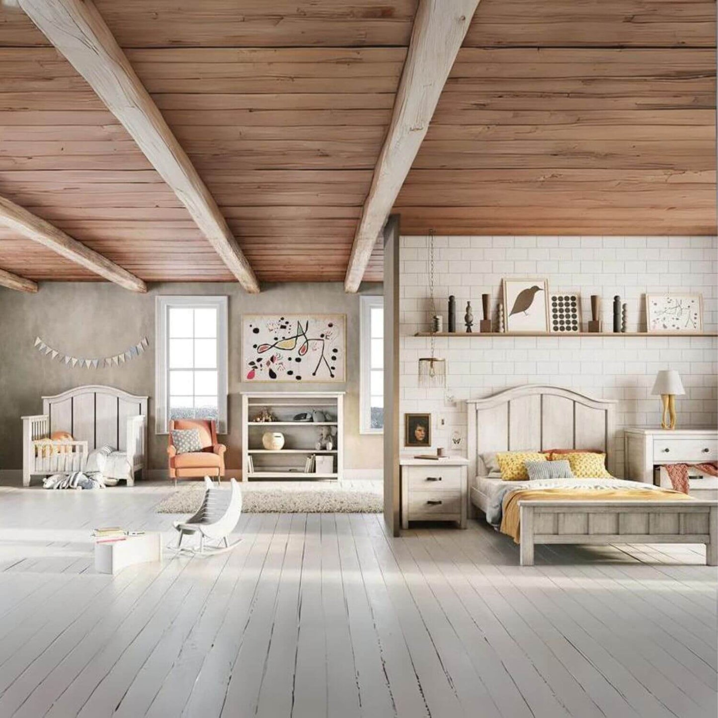 Milk Street Baby Relic Toddler Bed Conversion Kit Cloud - Lifestyle