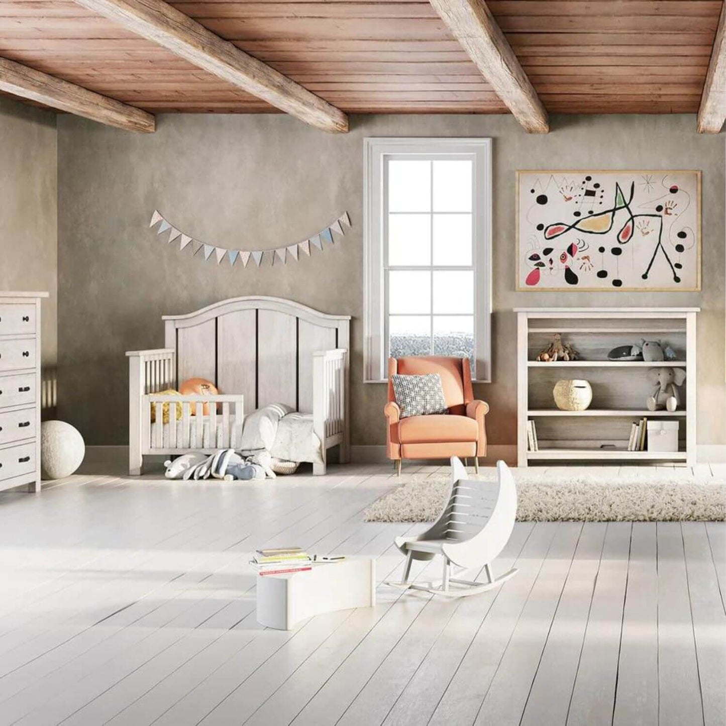 Milk Street Baby Relic Toddler Bed Conversion Kit Cloud - Lifestyle