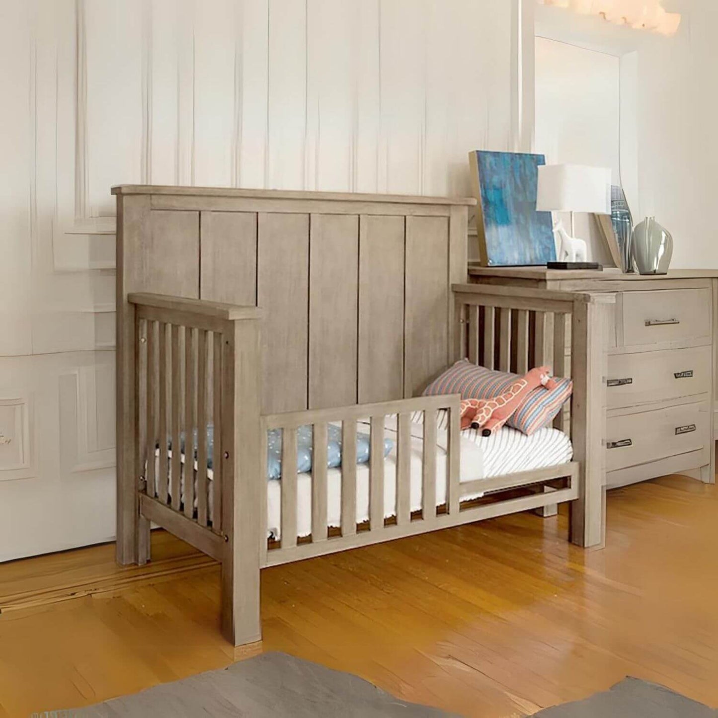 Milk Street Baby Relic Toddler Bed Conversion Kit Fossil - Lifestyle