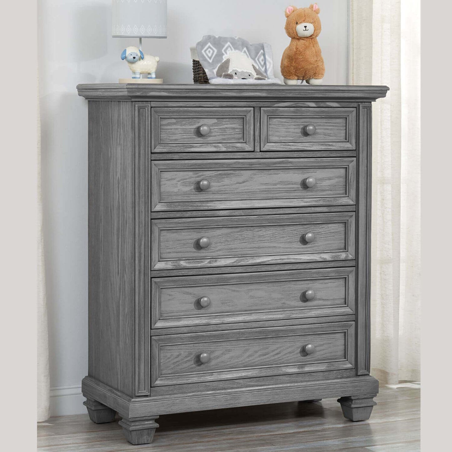 Soho Baby Richmond 6-Drawer Chest | Brushed Gray