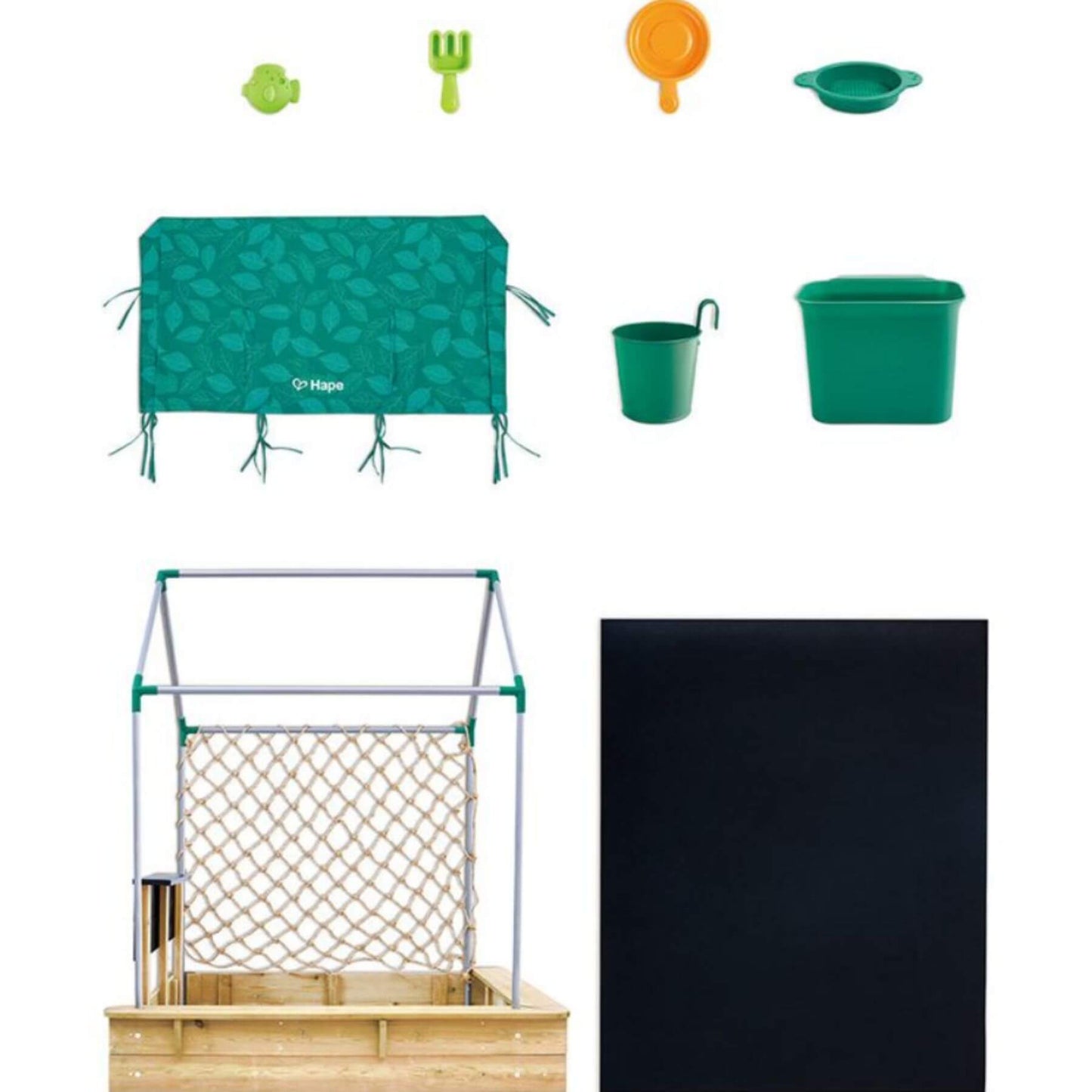 Parts of Hape Sandbox Cabana Kit