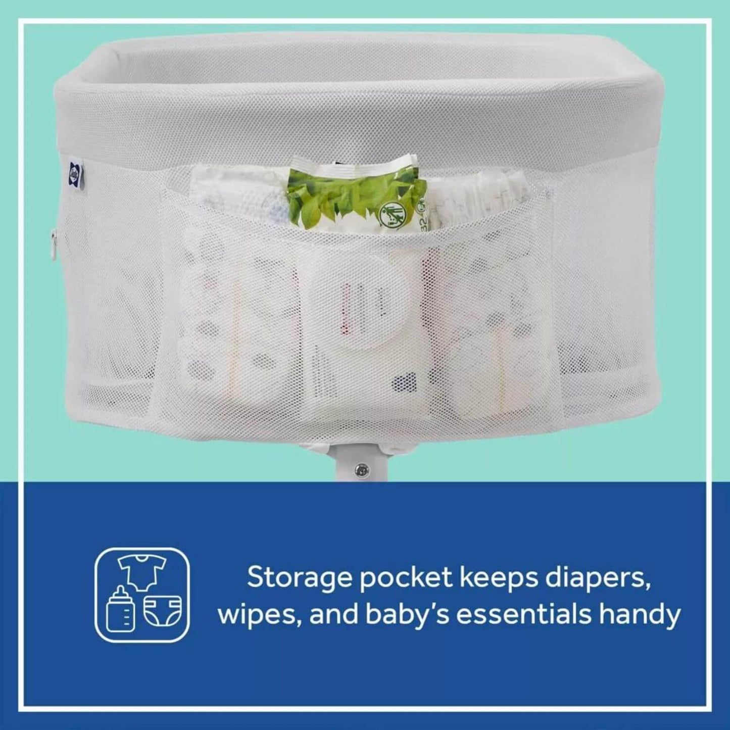 Sealy Airy Dreams Breathable 2-in-1 Baby Bassinet and Bedside Sleeper - Detail