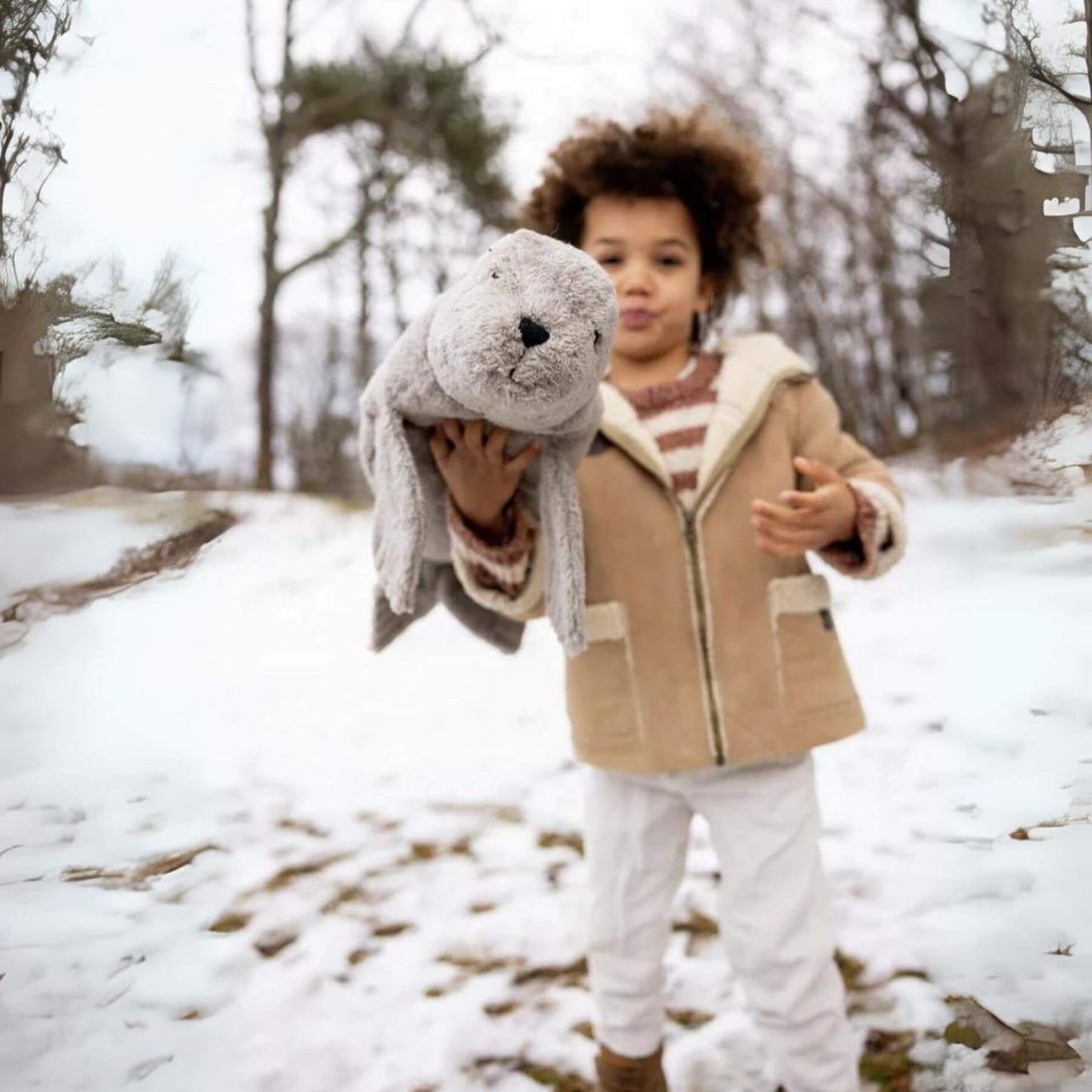 Senger Naturwelt Cuddly Animal Seal Large Grey - Lifestyle
