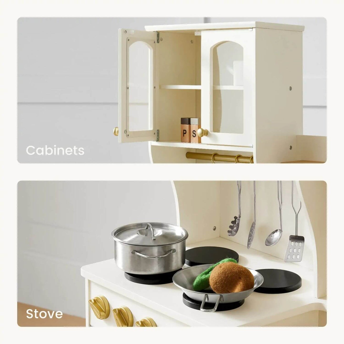 Details of Tiny Land® Serenity Play Kitchen - Cream