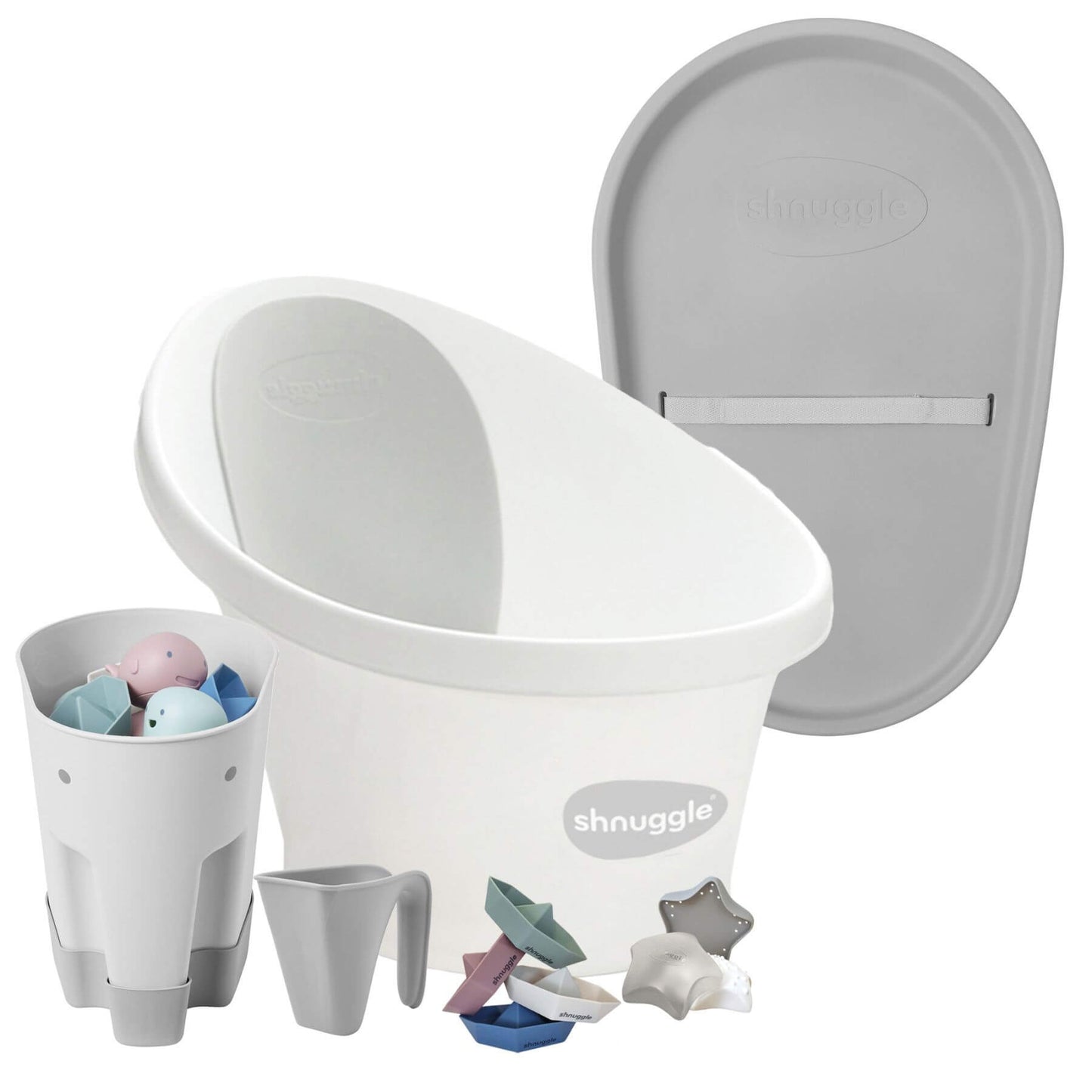 Shnuggle Bath & Change Bundle White