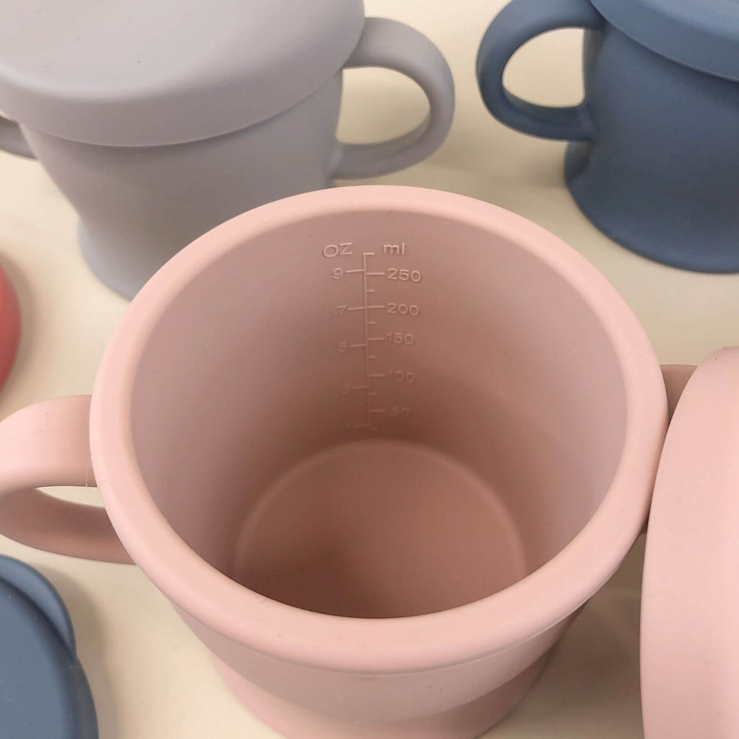 Haakaa Silicone Sip-N-Snack Cup 8 oz - Blush