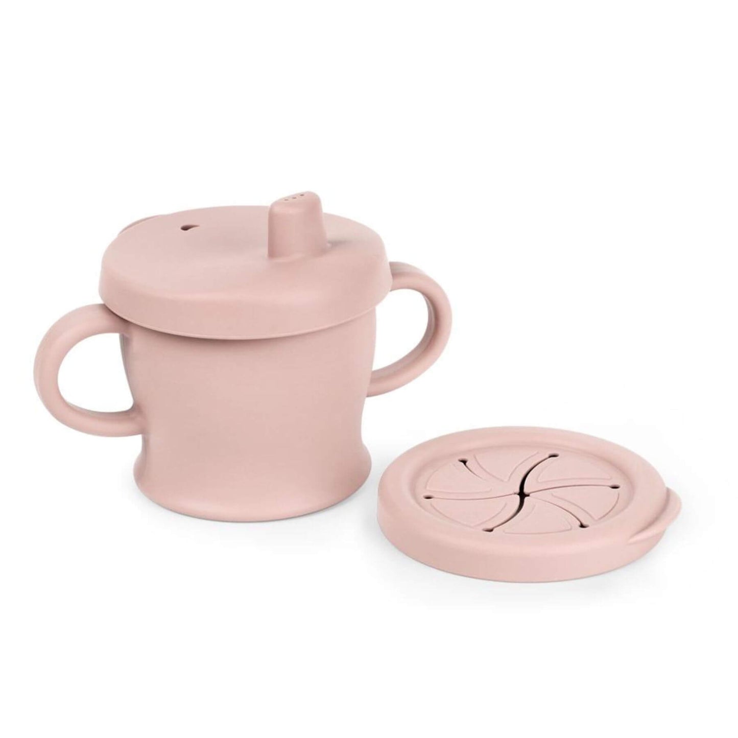 Haakaa Silicone Sip-N-Snack Cup 8 oz - Blush