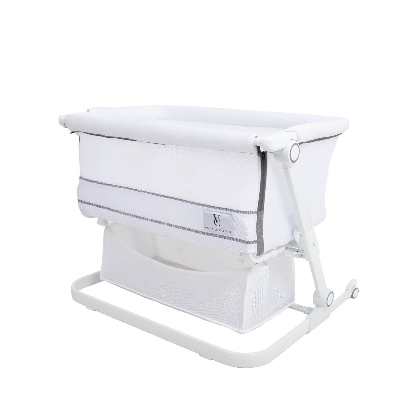 Venice Child Sunset Dreaming Bedside Bassinet | White