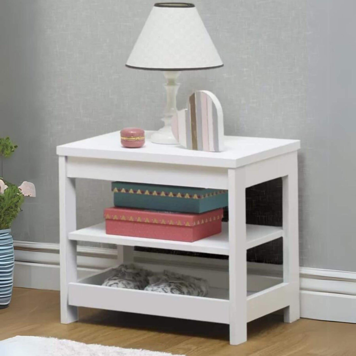 Sorelle Sierra Nightstand White - Lifestyle