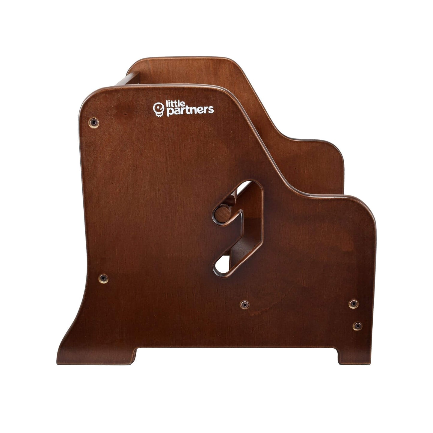 Side View of Little Partners StepUp Step Stool Espresso