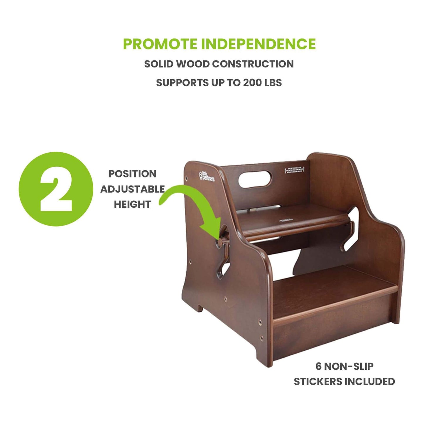 Little Partners StepUp Step Stool Espresso