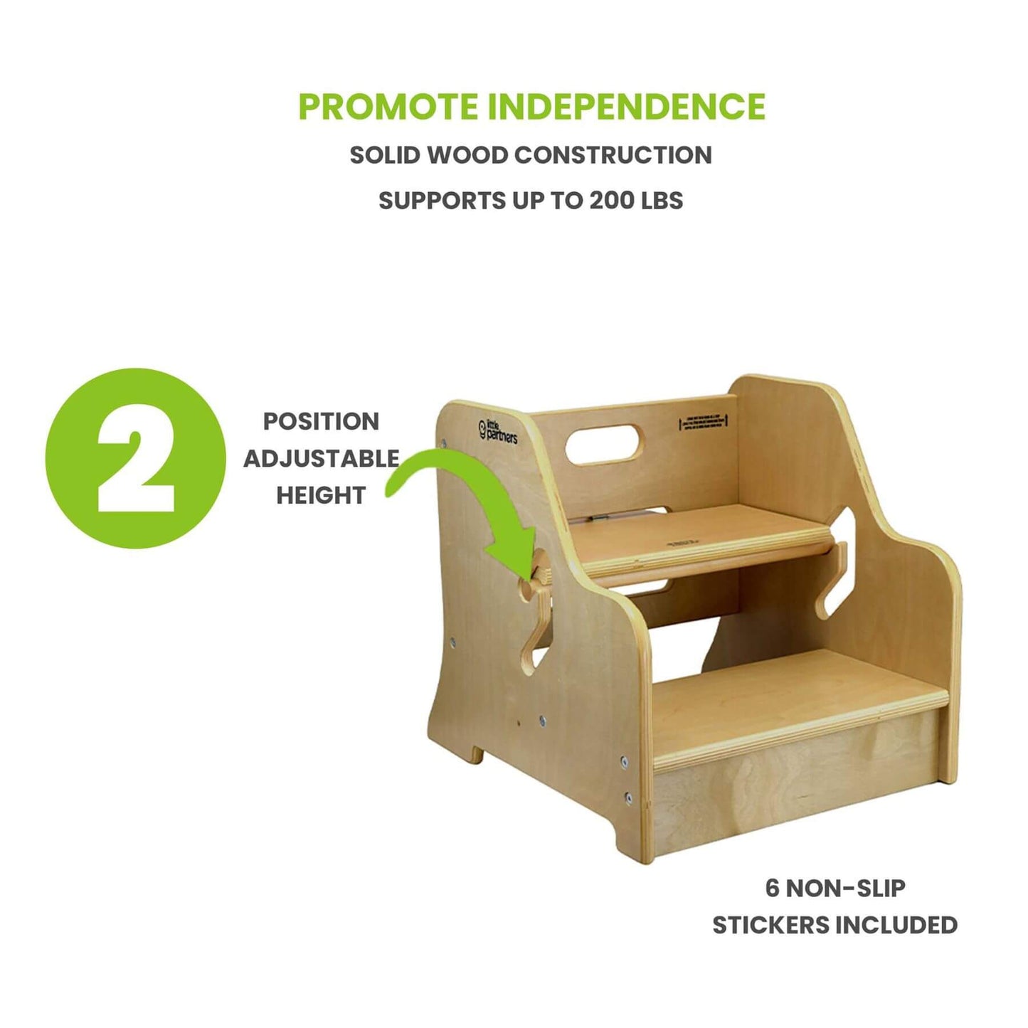 Little Partners StepUp Step Stool Natural