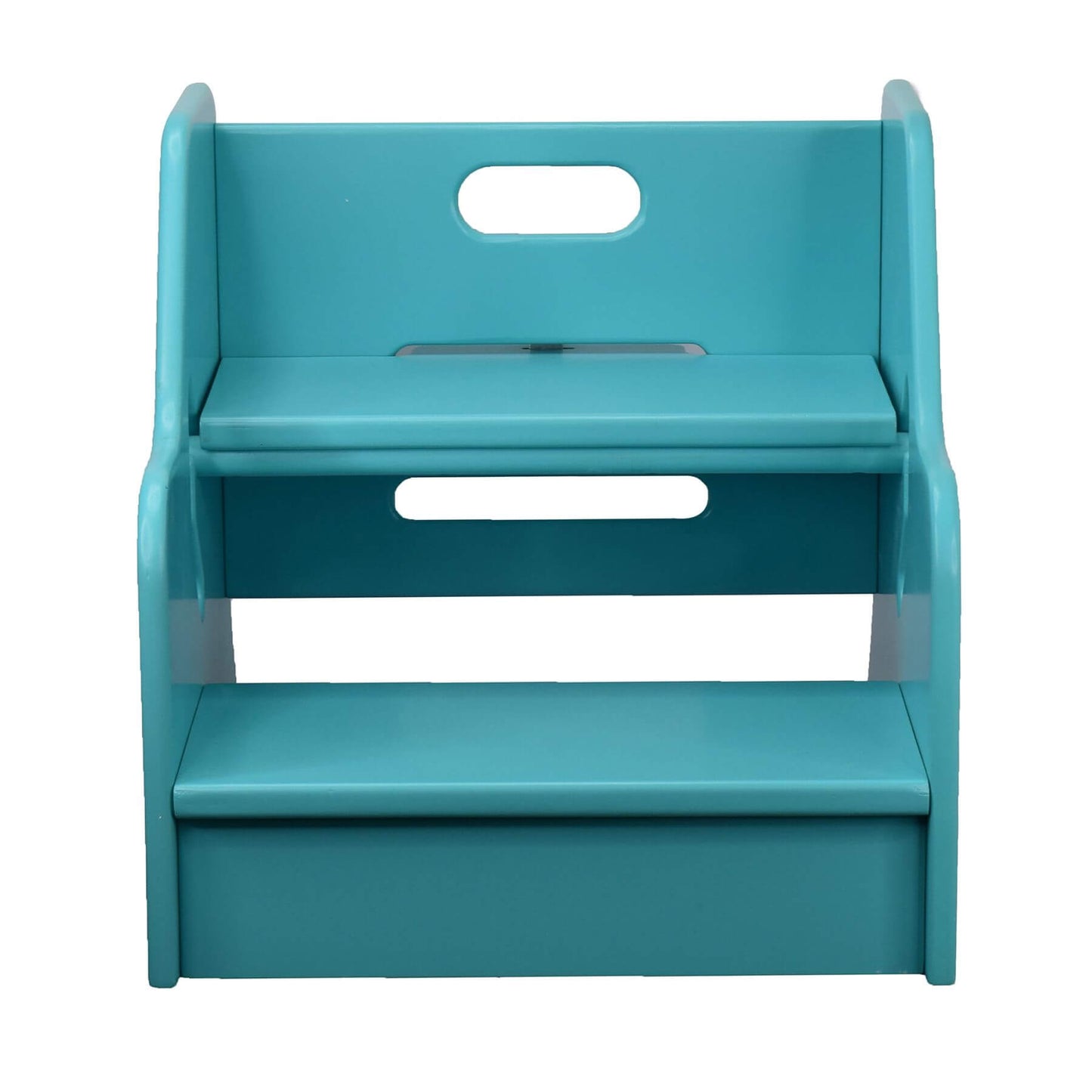 Front View of Little Partners StepUp Step Stool Turquois