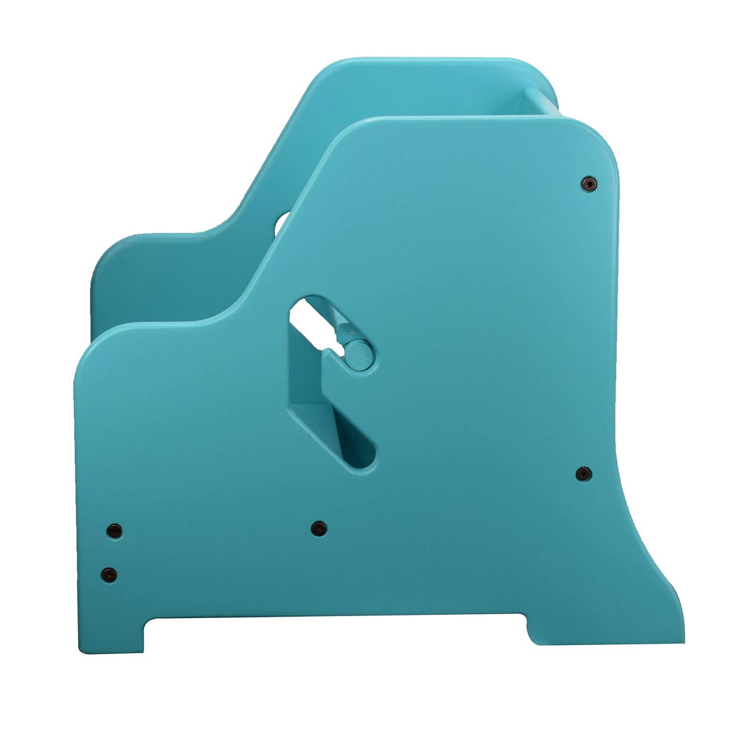 Side View of Little Partners StepUp Step Stool Turquois