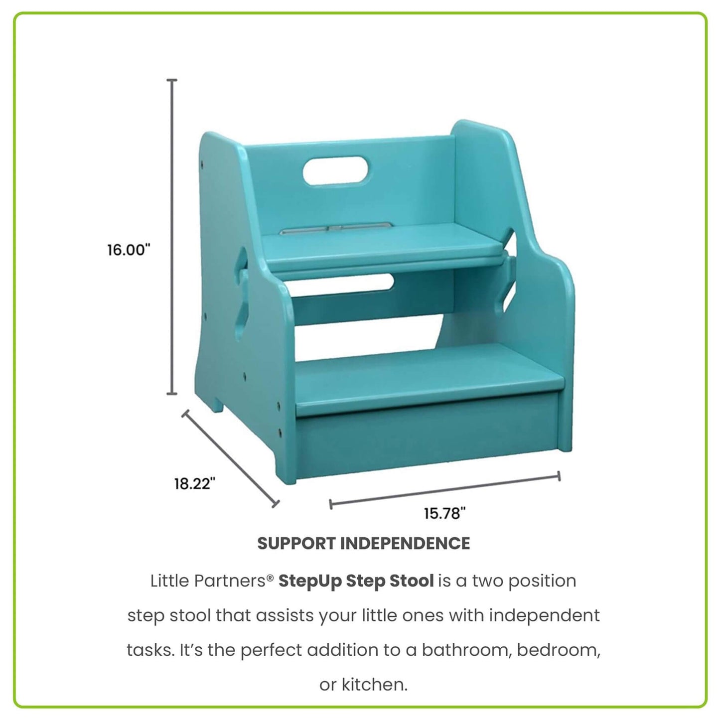 Little Partners StepUp Step Stool Turquois