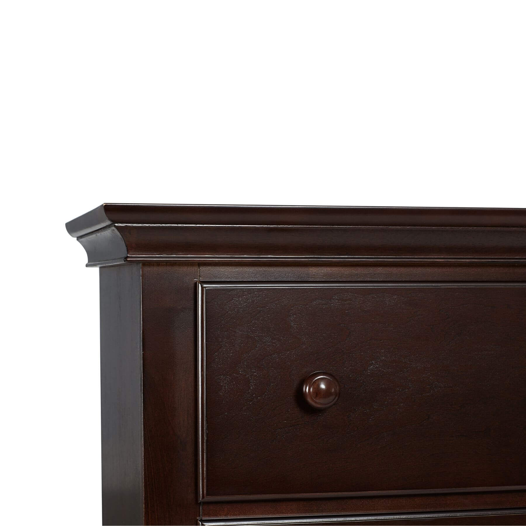 Detail of Suite Bebe Universal 6 Drawer Dresser Espresso