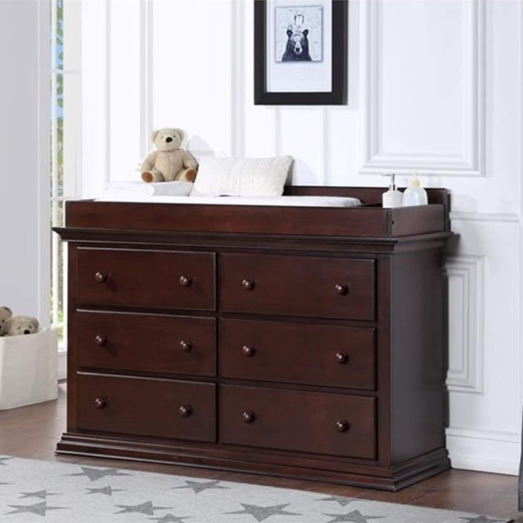 Suite Bebe Universal 6 Drawer Dresser Espresso