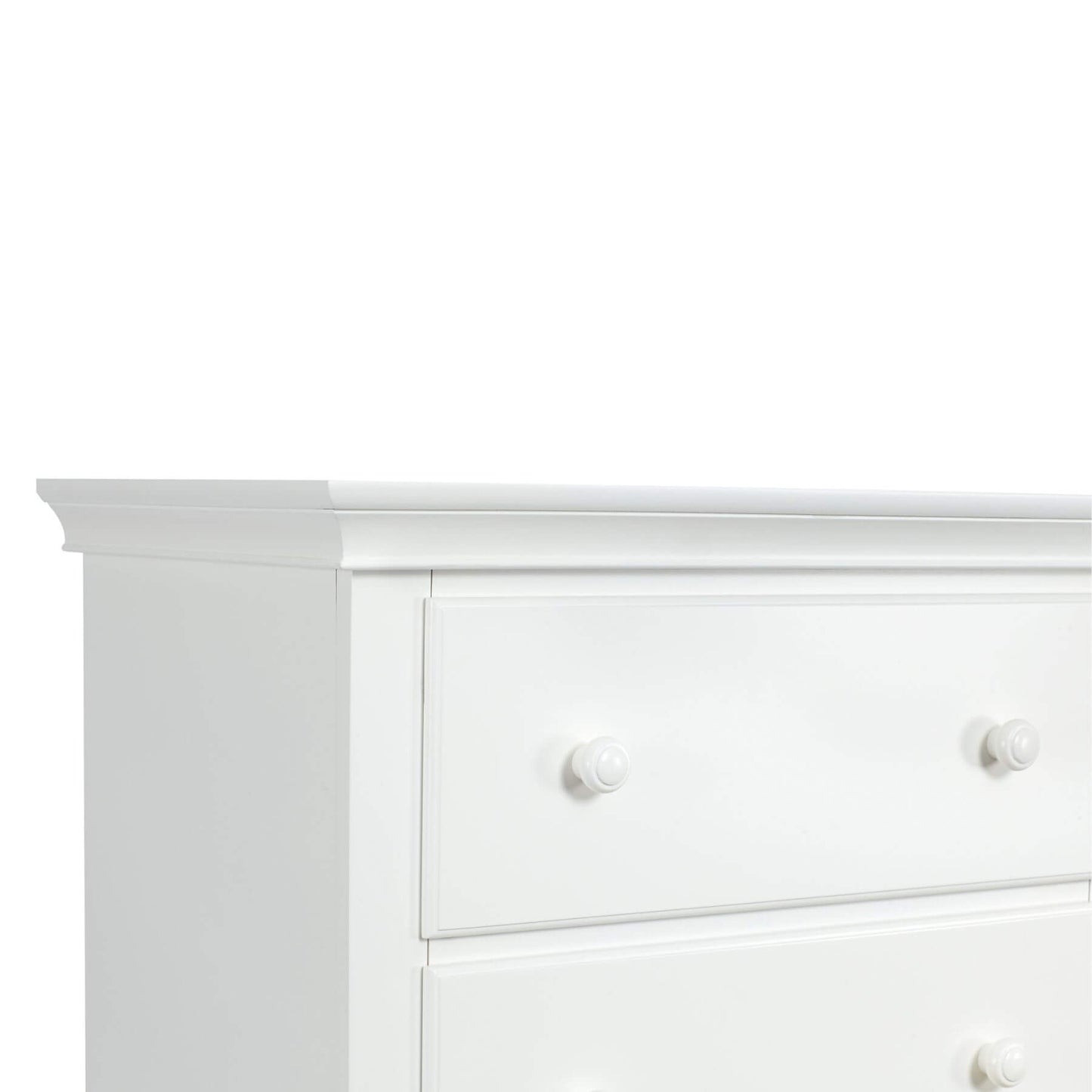Detail of Suite Bebe Universal 6 Drawer Dresser White