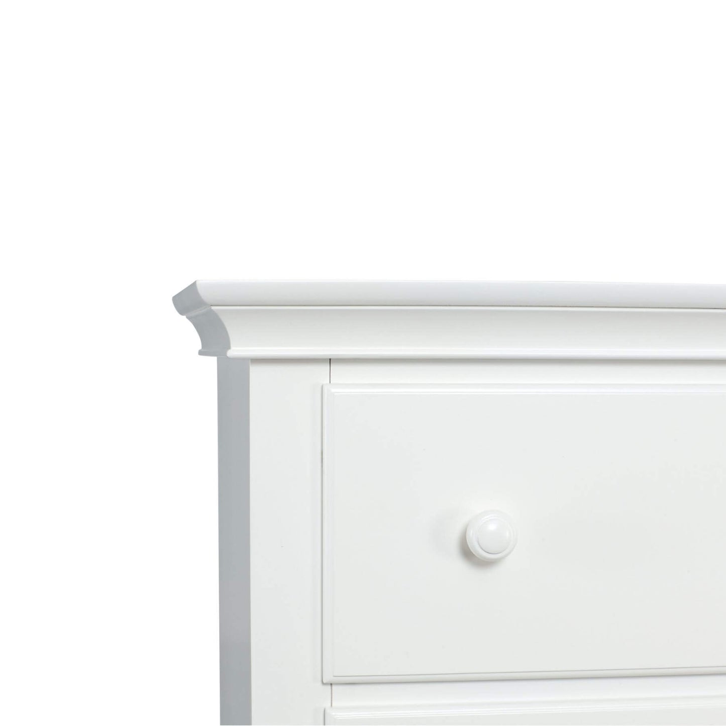 Detail of Suite Bebe Universal 6 Drawer Dresser White