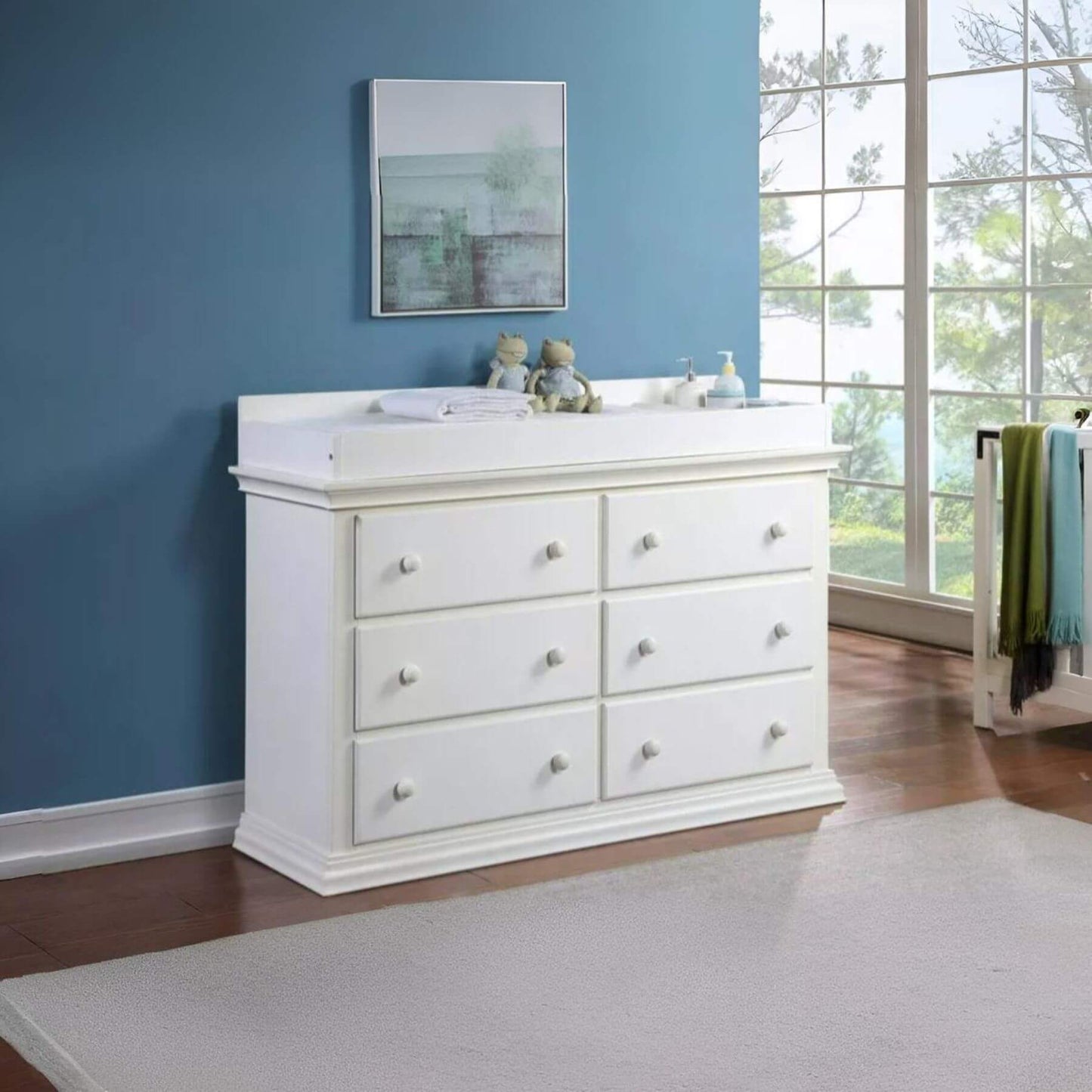 Suite Bebe Universal 6 Drawer Dresser White