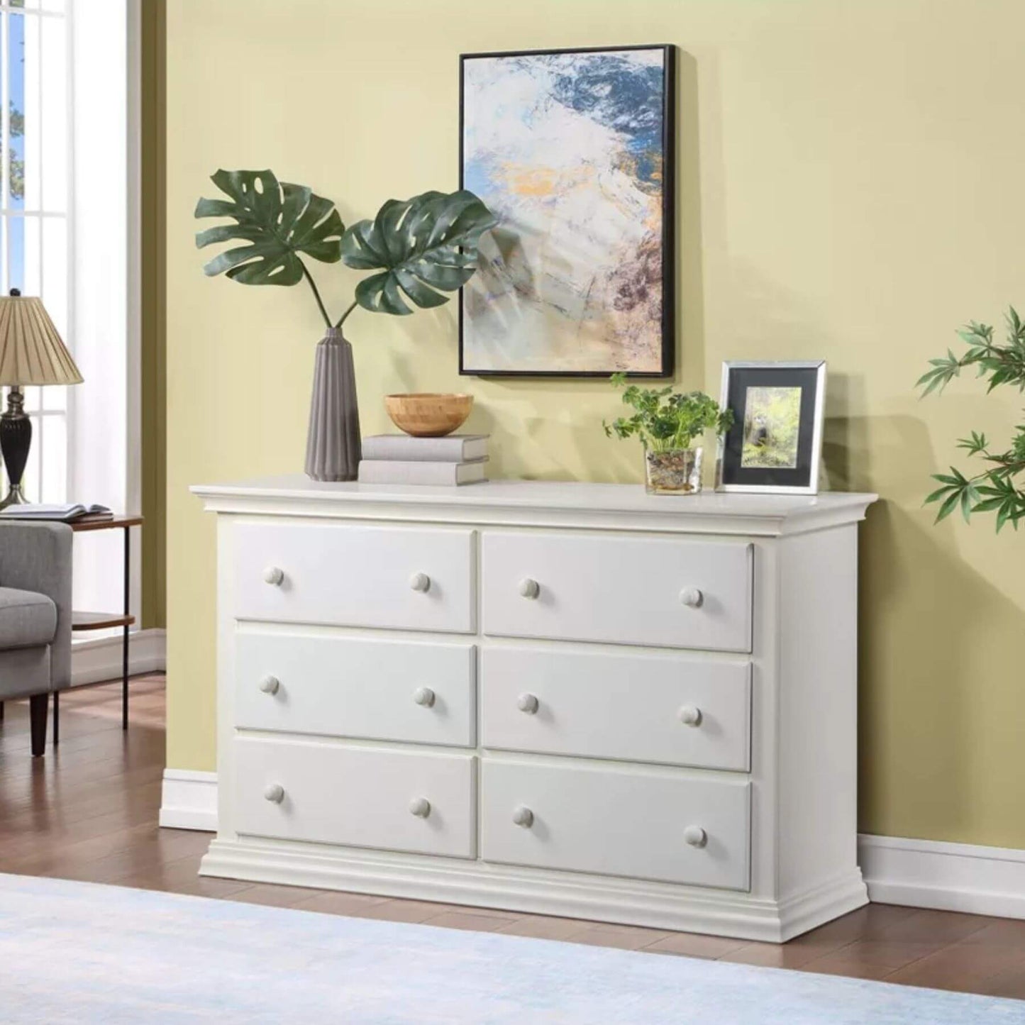 Suite Bebe Universal 6 Drawer Dresser White