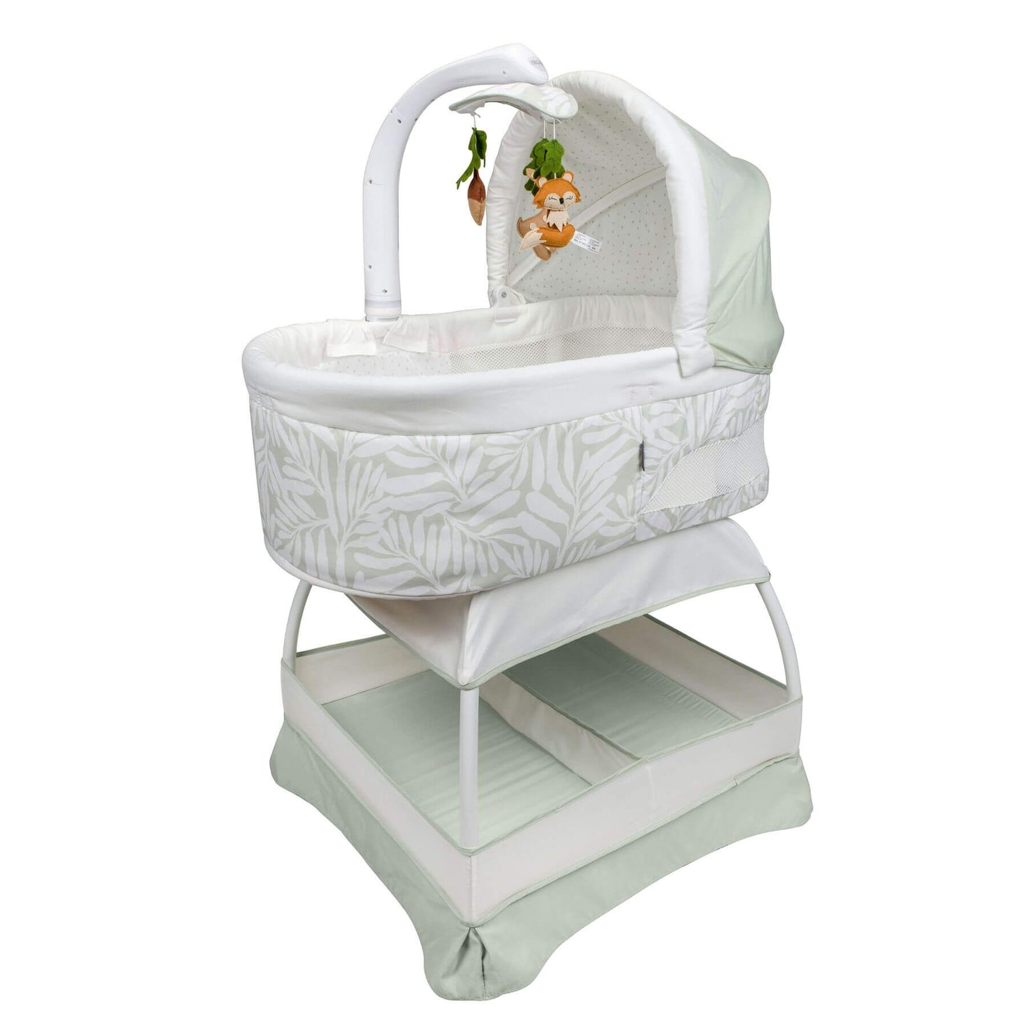 TruBliss Sweetli Calm Bassinet Sage Fern Leaves