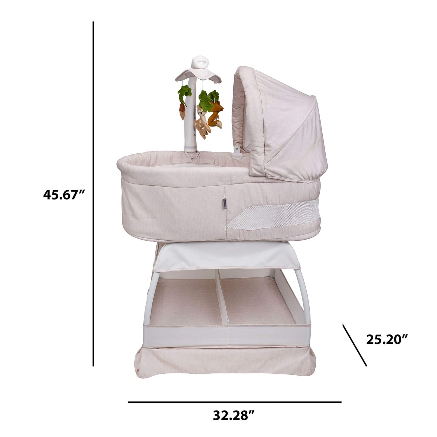 TruBliss Sweetli Calm Bassinet Wheat Melange