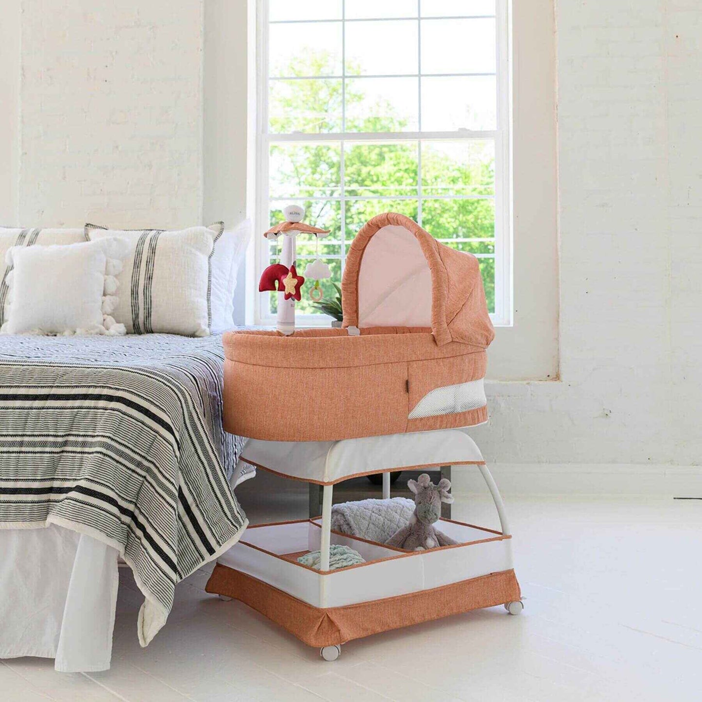 TruBliss Sweetli Nurture Bassinet Clay Melange