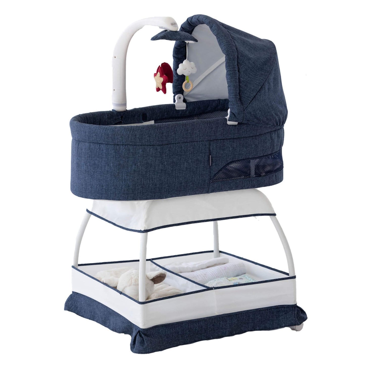 TruBliss Sweetli Nurture Bassinet Denim Melange