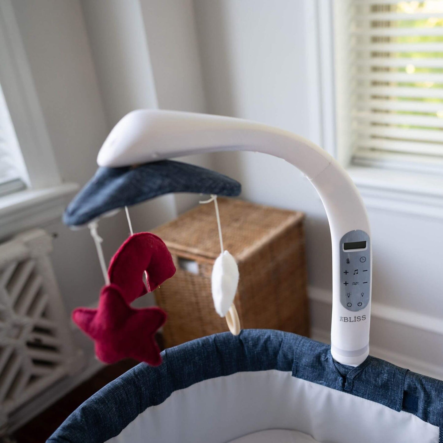 Detail of TruBliss Sweetli Nurture Bassinet Denim Melange