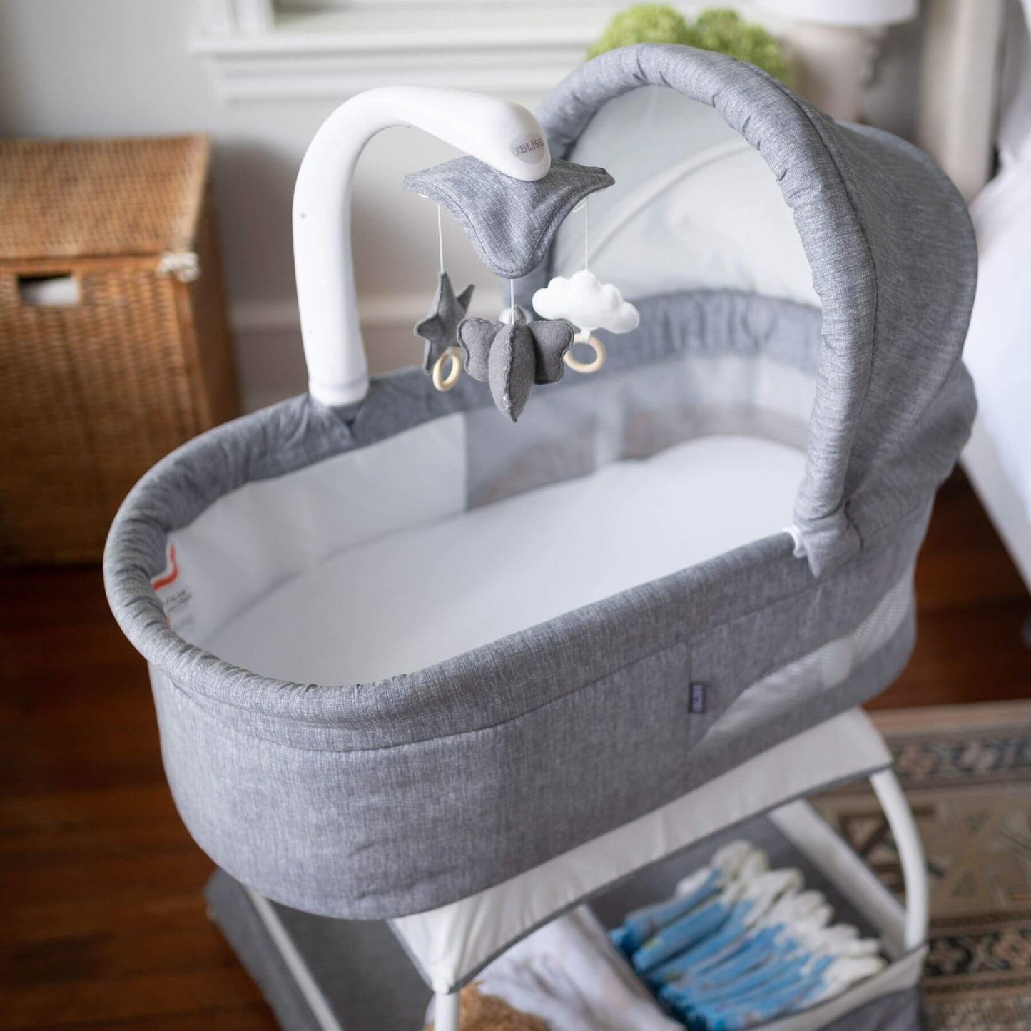 TruBliss Sweetli Nurture Bassinet Grey Melange