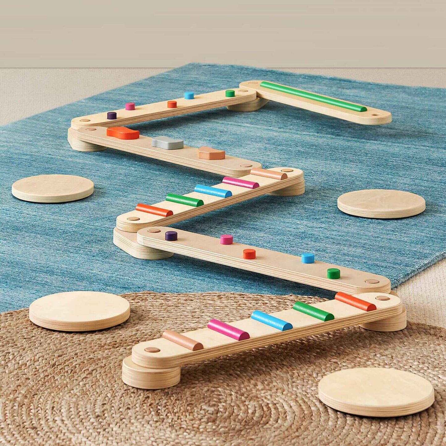 Tiny Land® Balance Beam on a textured surface