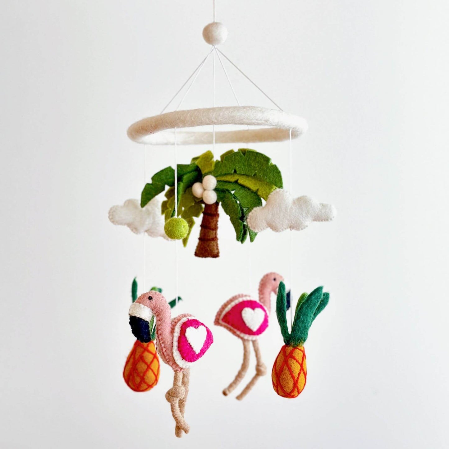 Ganapati Crafts Co. Felt Baby Mobile - Tropical Trio