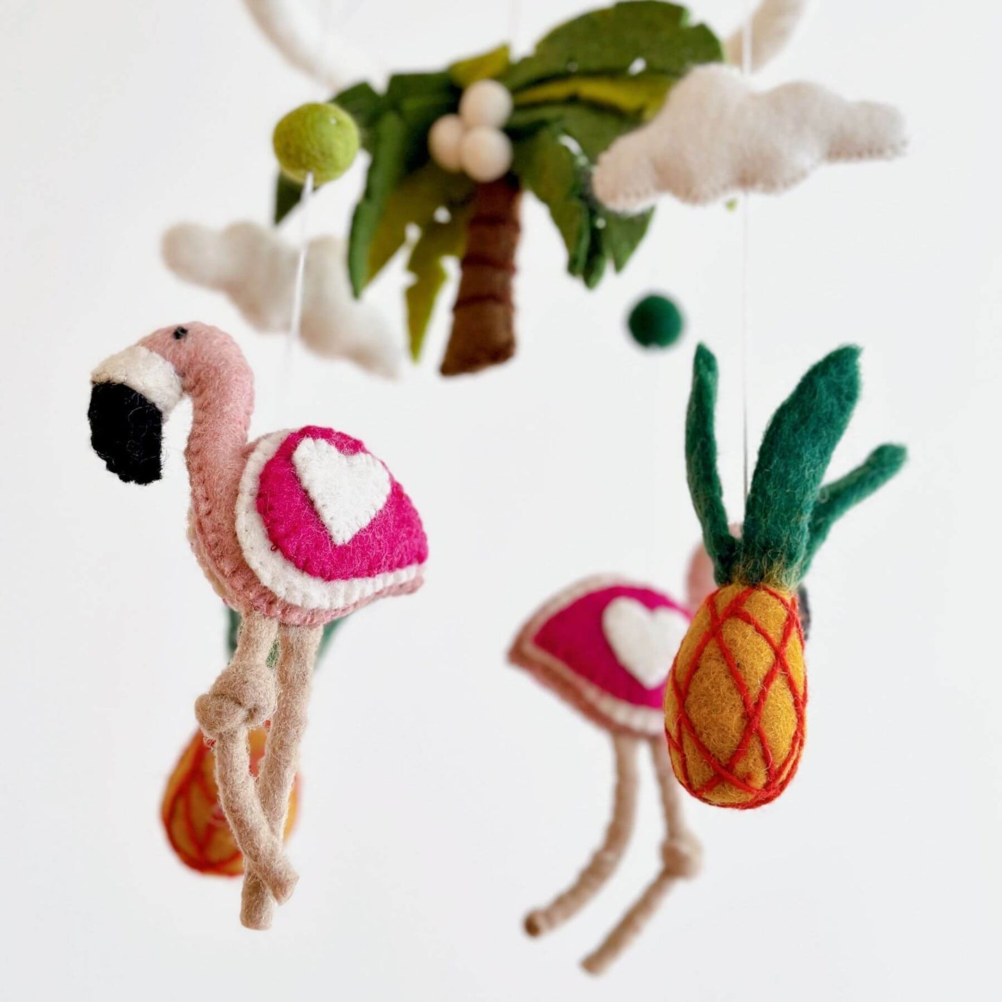 Ganapati Crafts Co. Felt Baby Mobile - Tropical Trio