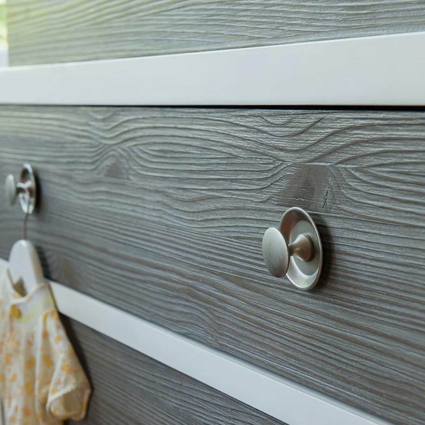 Milk Street Baby True 3 Drawer Dresser Mud with Snow - Detail