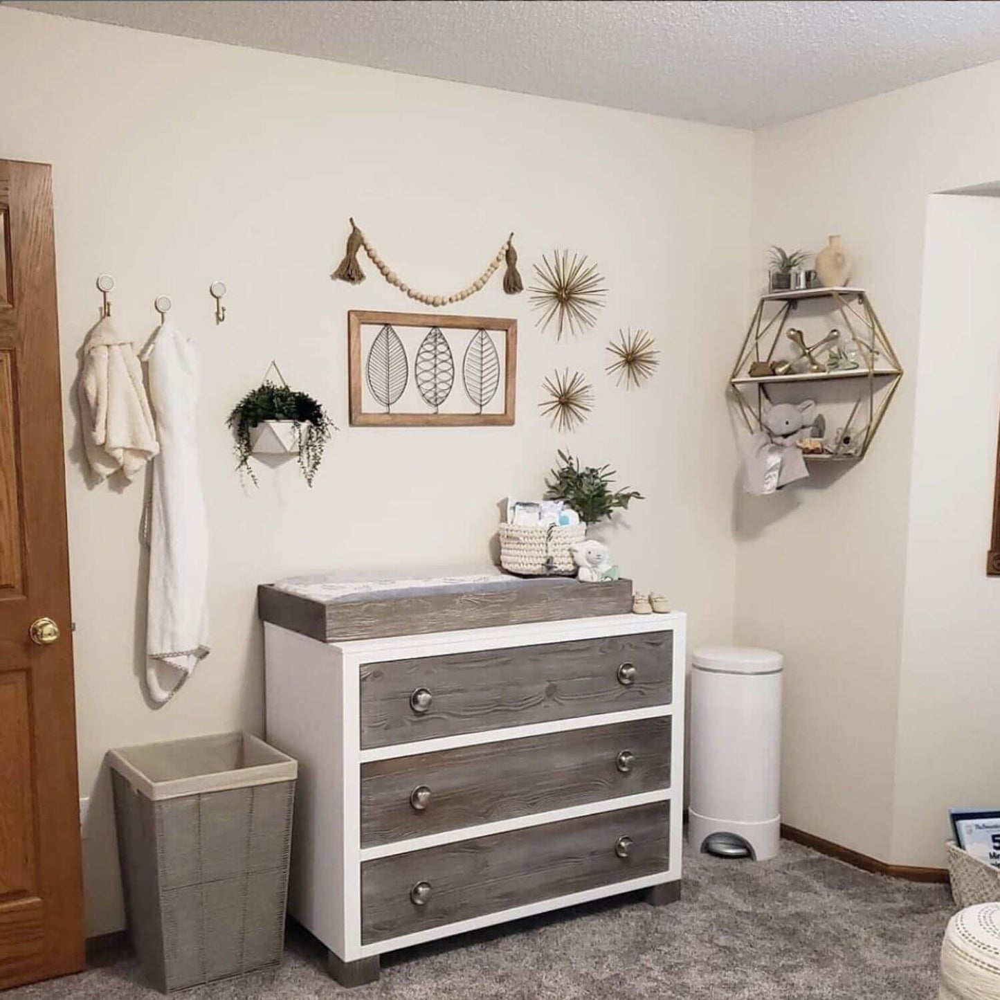 Milk Street Baby True 3 Drawer Dresser Mud with Snow - Lifestyle