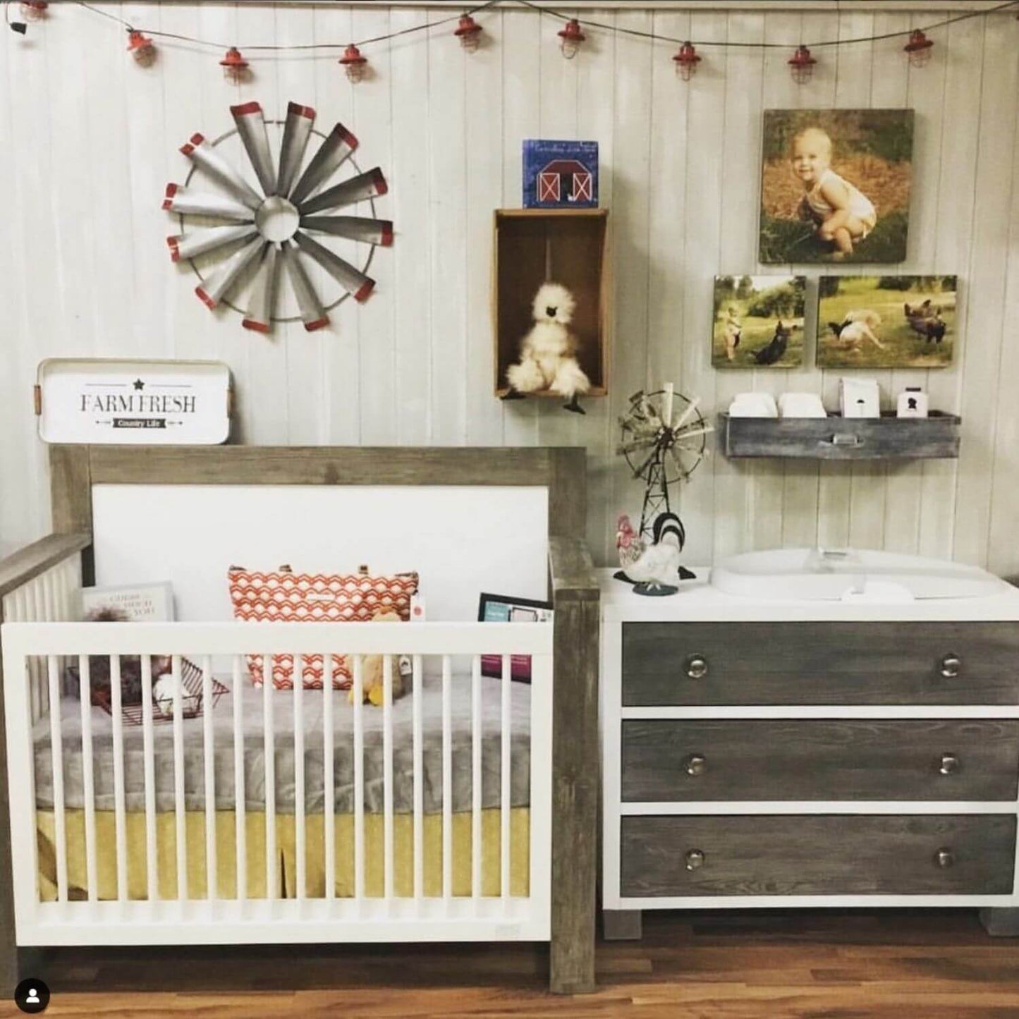 Milk Street Baby True 3 Drawer Dresser Mud with Snow - Lifestyle