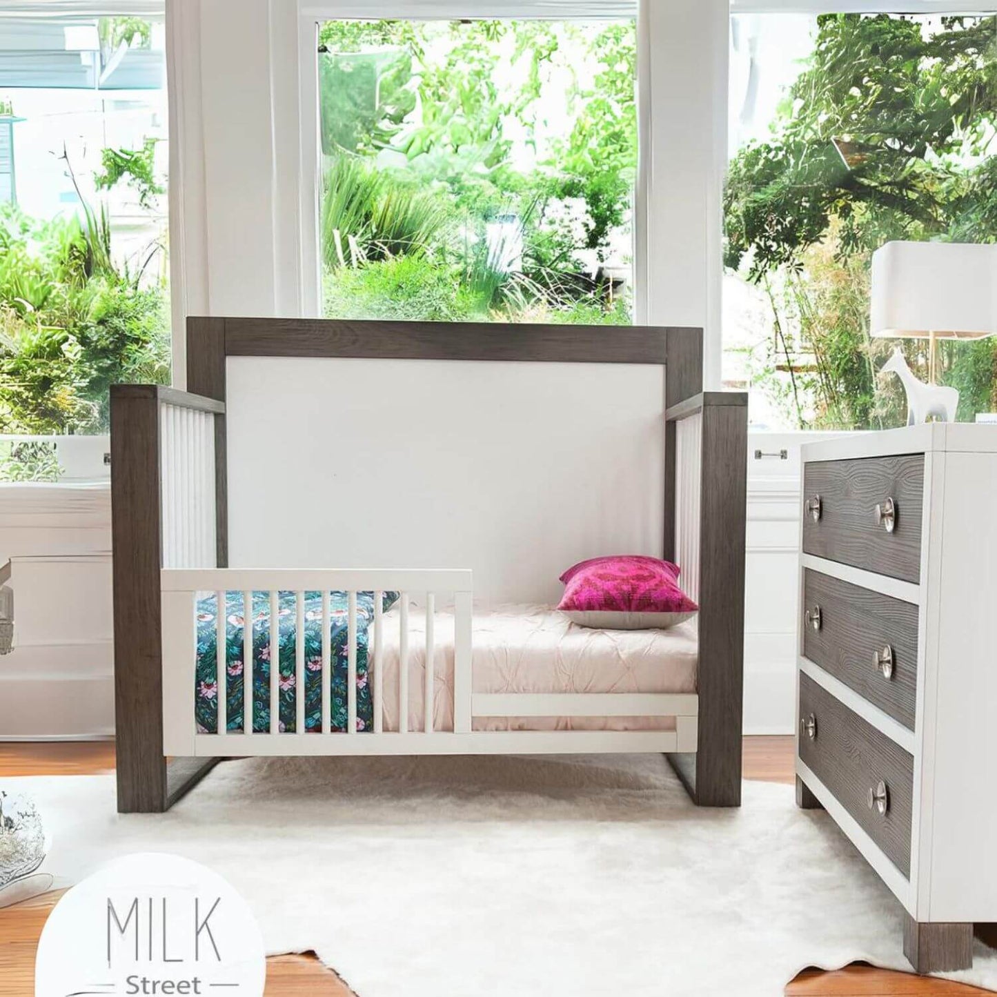 Milk Street Baby True 4-in-1 Convertible Crib Mud with Snow - Lifestyle