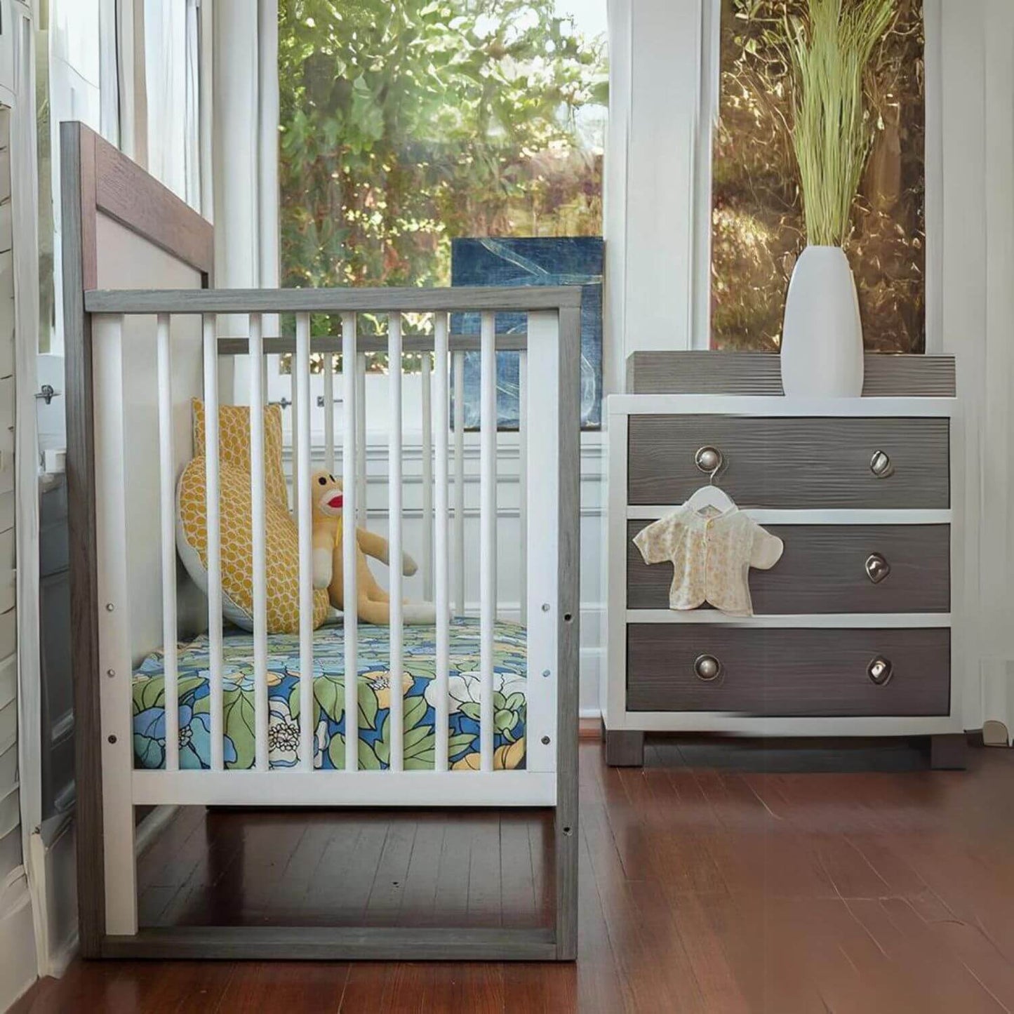 Milk Street Baby True 4-in-1 Convertible Crib Mud with Snow - Lifestyle