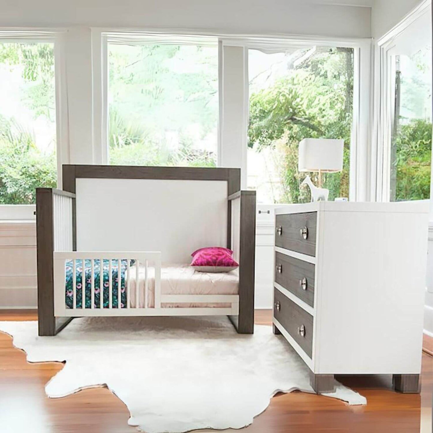 Milk Street Baby True Toddler Bed Conversion Kit Snow - Lifestyle