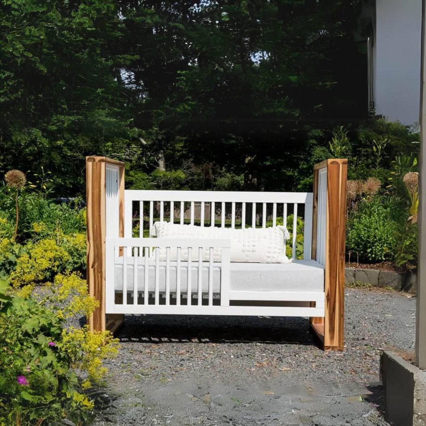 Milk Street Baby True Toddler Bed Conversion Kit Snow - Lifestyle