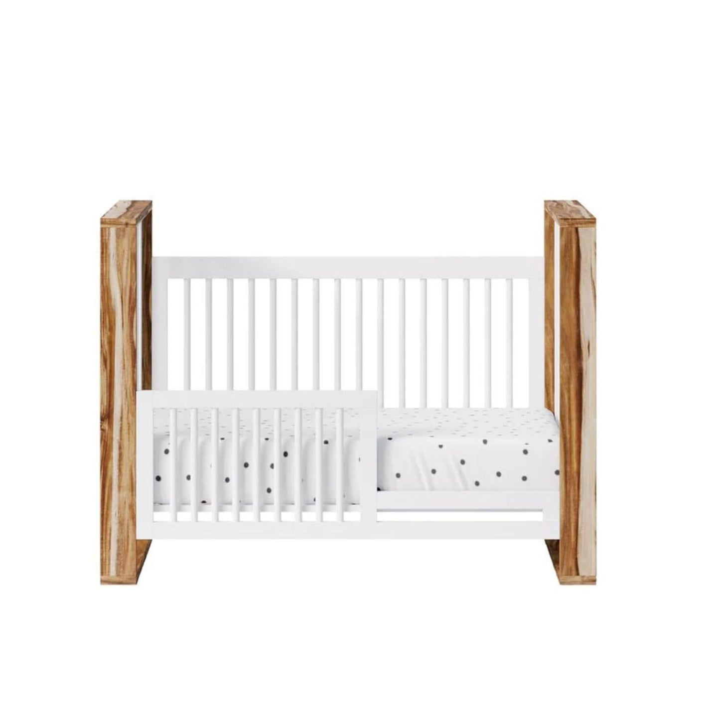 Milk Street Baby True Traditional Crib Acacia with Snow