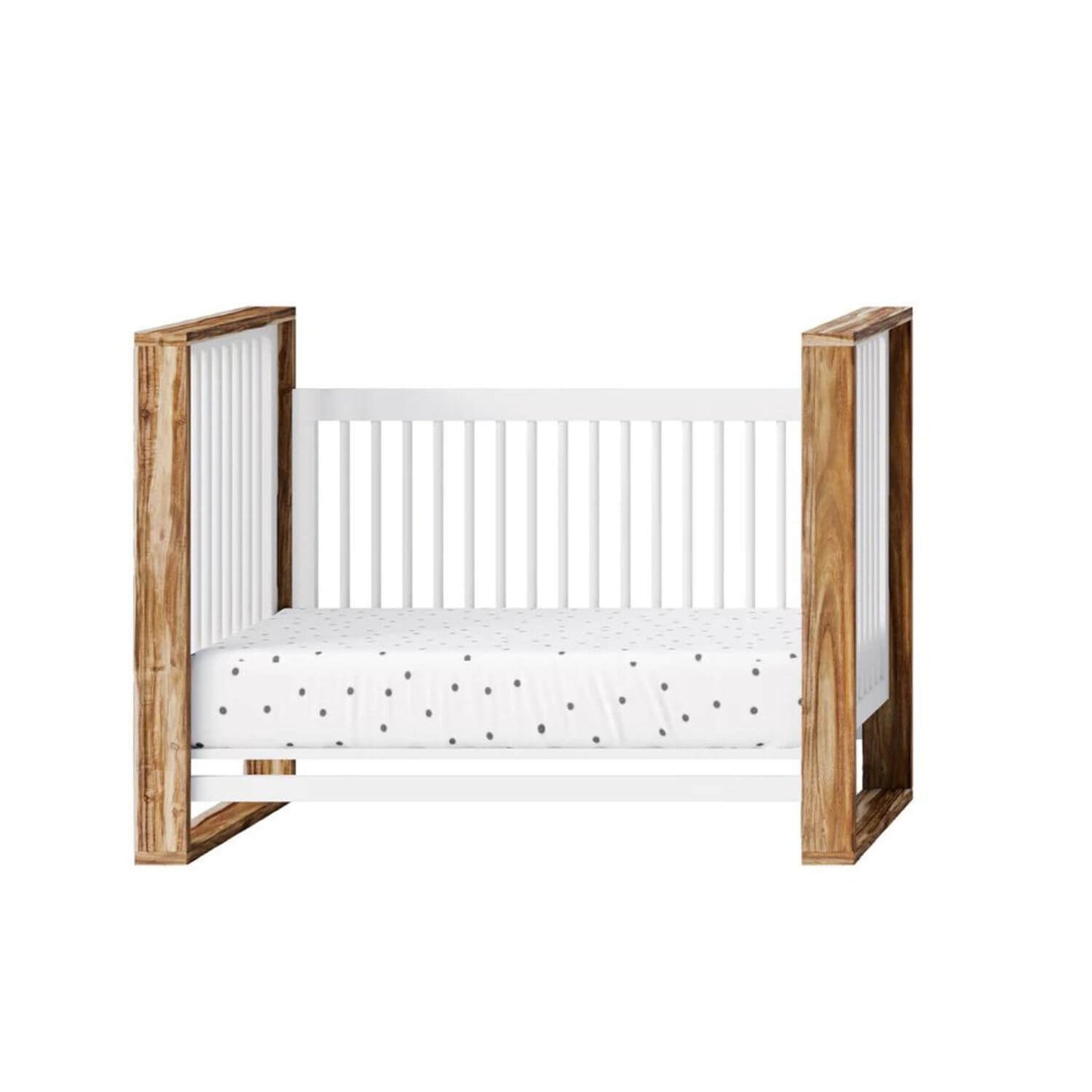 Milk Street Baby True Traditional Crib Acacia with Snow