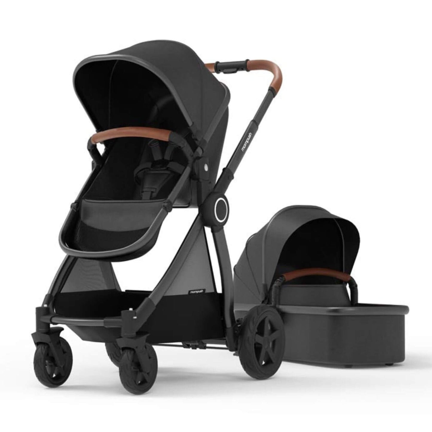 Mompush Ultimate 2 Stroller with Bassinet Black