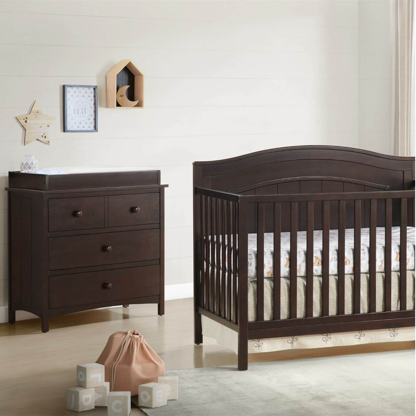 Oxford Baby Universal RTA 3-Drawer Dresser | Espresso