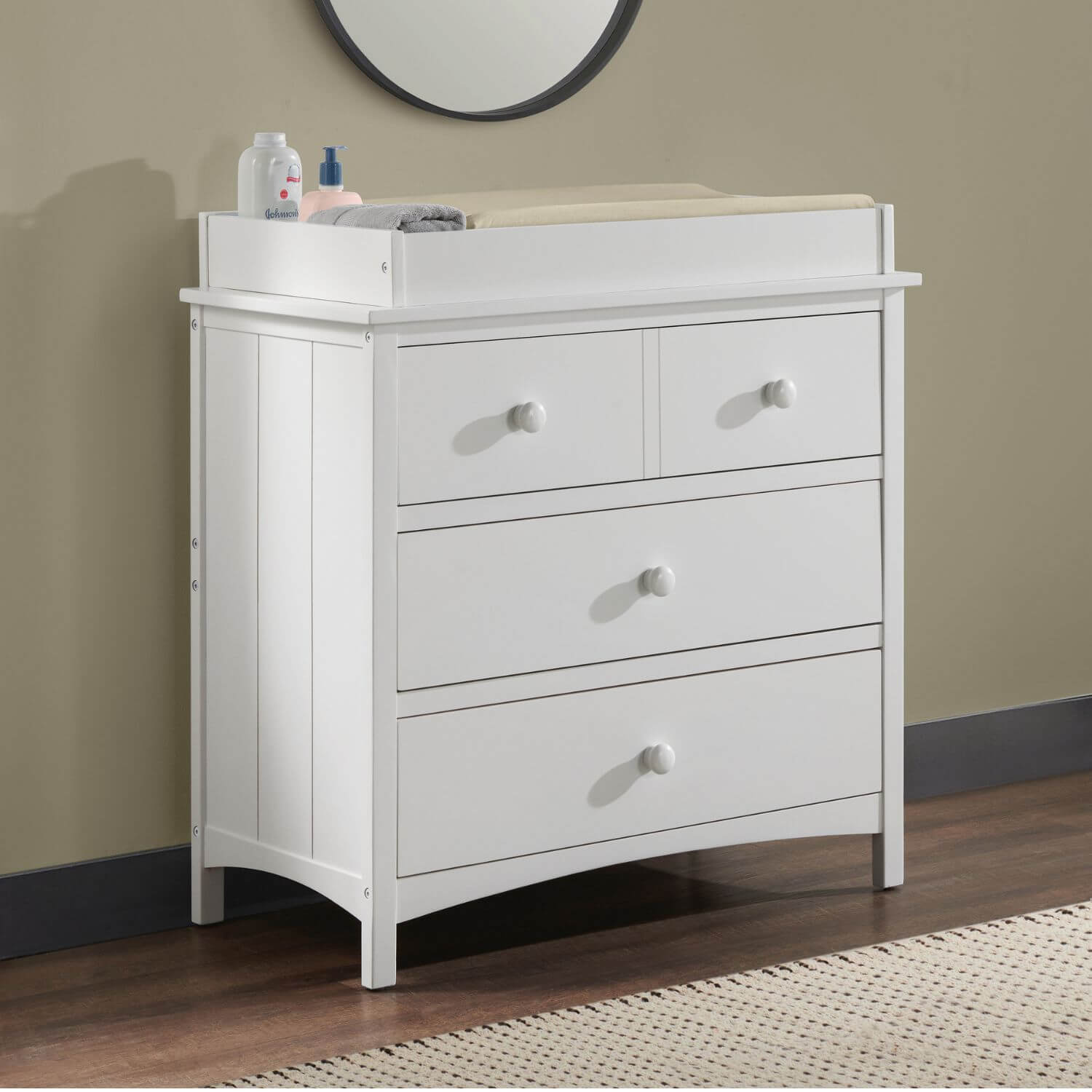 Oxford Baby Universal RTA 3-Drawer Dresser | Snow White